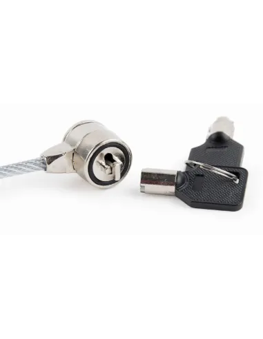 Gembird Cable de Seguridad con Combinación para Portátiles 1.8m Gris