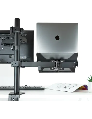 TooQ TQLH1117-B Soporte para Portátil hasta 17.3" Máx. 9 Kg Negro