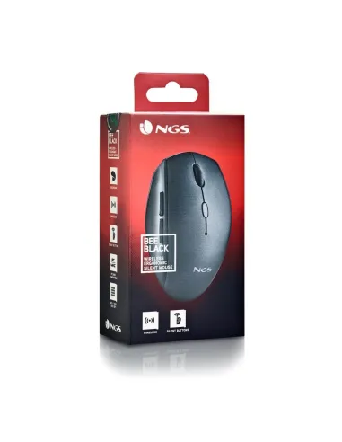 NGS BEEBLACK Ratón Inalámbrico 1600DPI Negro
