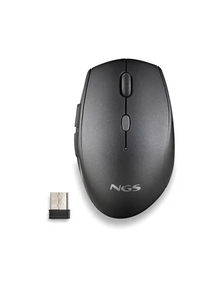 NGS BEEBLACK Ratón Inalámbrico 1600DPI Negro
