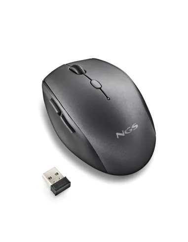 NGS BEEBLACK Ratón Inalámbrico 1600DPI Negro