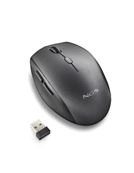 NGS BEEBLACK Ratón Inalámbrico 1600DPI Negro