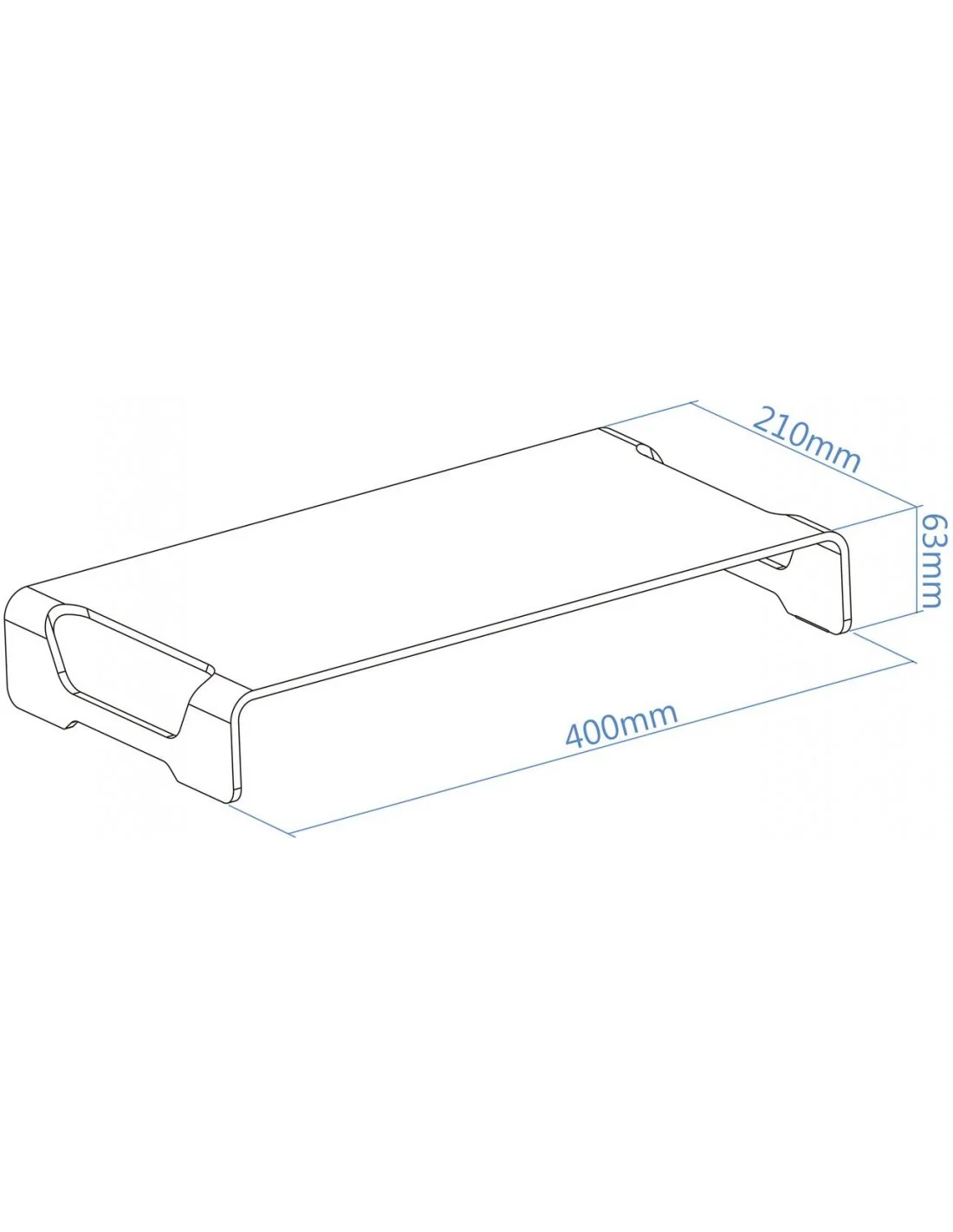 TooQ TQMR0004 Soporte para Monitor Hasta 13" Máx. 20 Kg Blanco