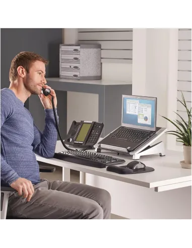 Fellowes 8032001 Soporte para Portátil hasta 17" Negro/Gris