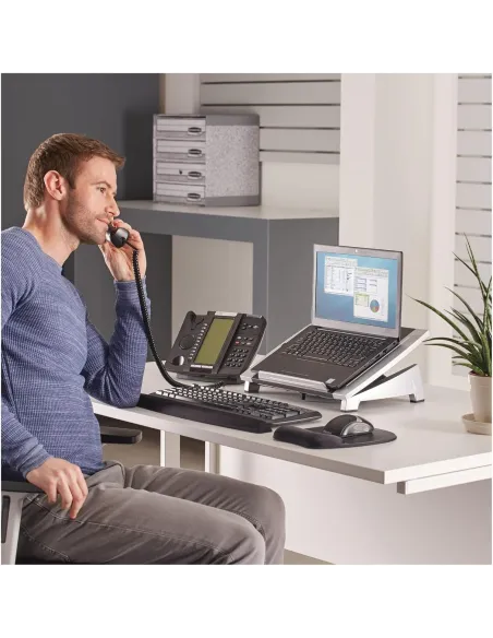 Fellowes 8032001 Soporte para Portátil hasta 17" Negro/Gris