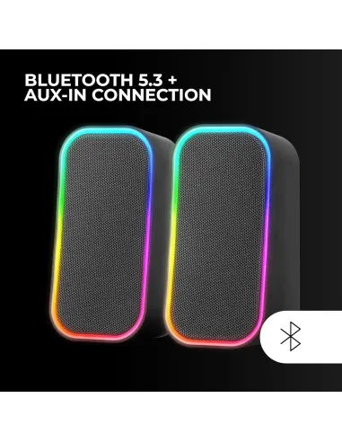 Mars Gaming MS-OM Altavoz 20W RGB Negro