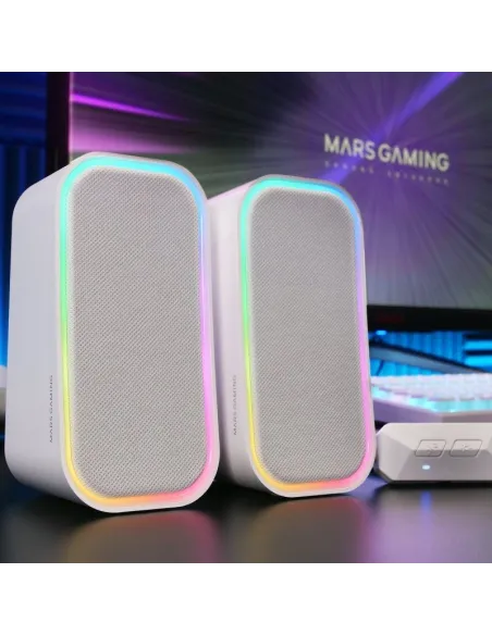 Mars Gaming MS-OM Altavoz 20W RGB Blanco