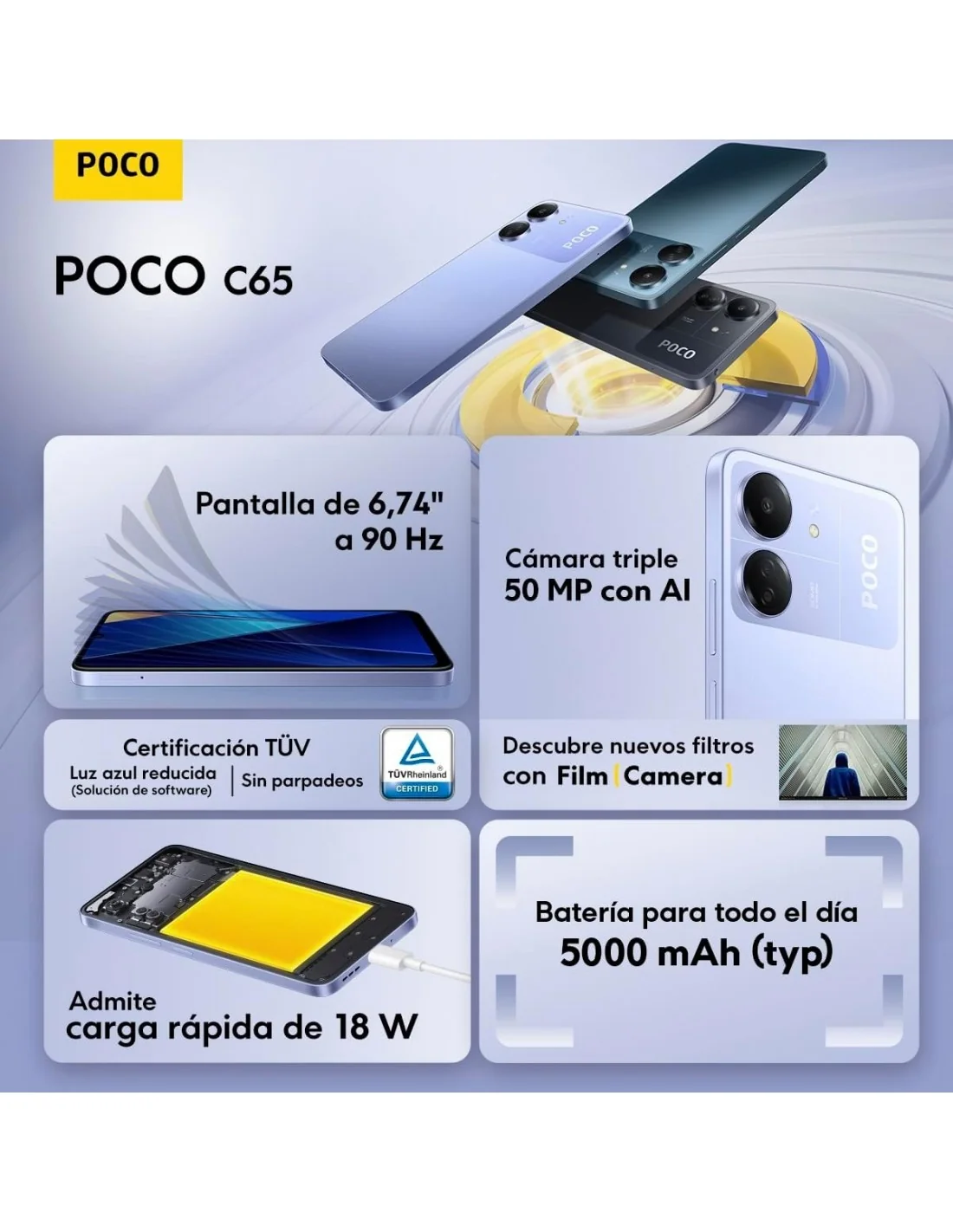 Xiaomi Poco C65 8/256GB Azul