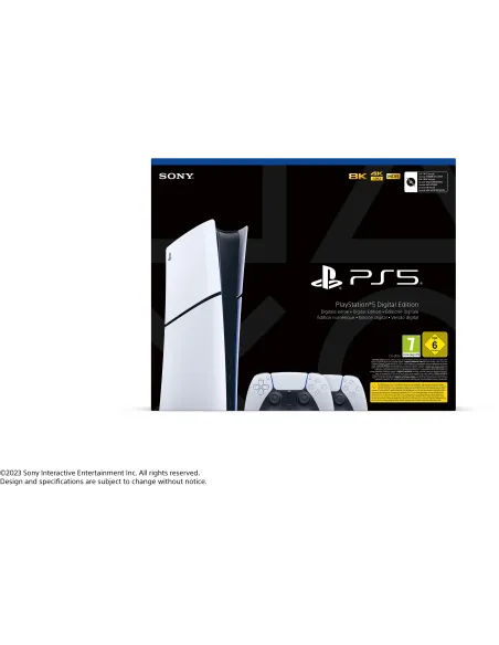 Sony Playstation 5 Slim 1TB Negro/Blanco + 2 Mandos