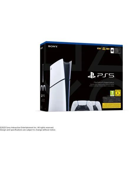 Sony Playstation 5 Slim 1TB Negro/Blanco + 2 Mandos