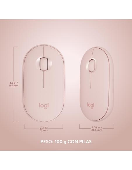 Logitech MK470 Slim Combo Teclado + Ratón Inalámbricos Rosado