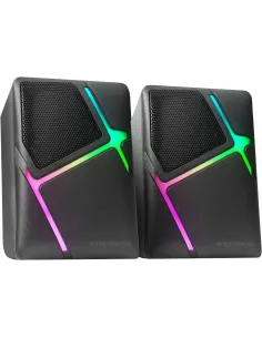 Mars Gaming MS-H Altavoces Compactos RGB 10W Negros-MAUAPO0553