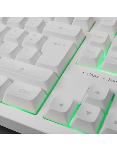 Mars Gaming MK023 TKL H-Mech Teclado Gaming FRGB Blanco