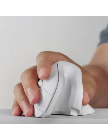 Mars Gaming MMW-ERGOPROW Ratón Inalámbrico Vertical 3200 DPI Receptor Inalámbrico 2.4GHz Blanco