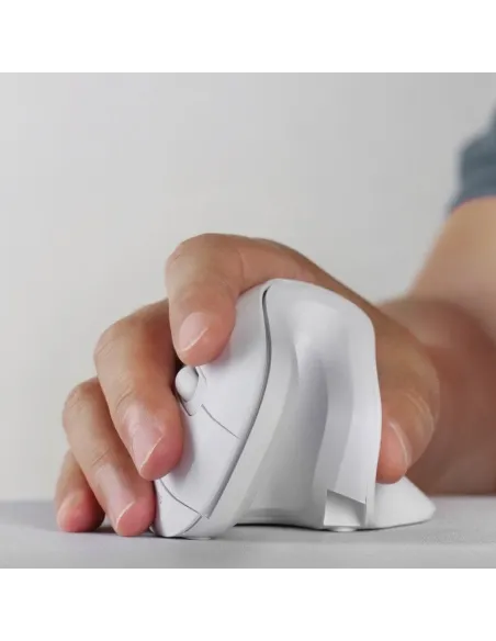 Mars Gaming MMW-ERGOPROW Ratón Inalámbrico Vertical 3200 DPI Receptor Inalámbrico 2.4GHz Blanco