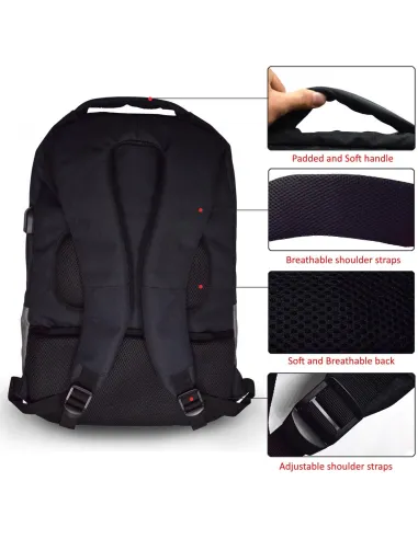 Ewent EW2529 Mochila para Portátil hasta 17.3" Negro