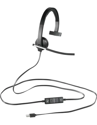 Logitech H650e Auriculares Alámbrico Negro/Plata