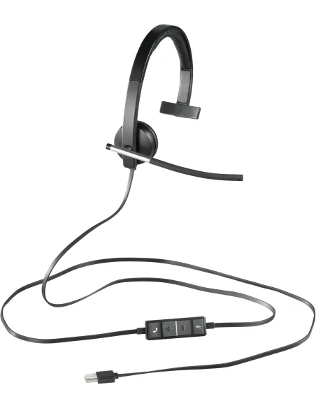 Logitech H650e Auriculares Alámbrico Negro/Plata