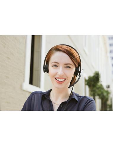 Logitech H650e Auriculares Alámbrico Negro/Plata