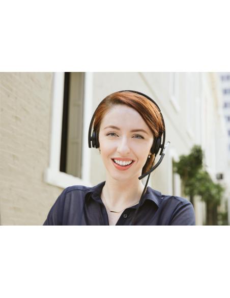 Logitech H650e Auriculares Alámbrico Negro/Plata