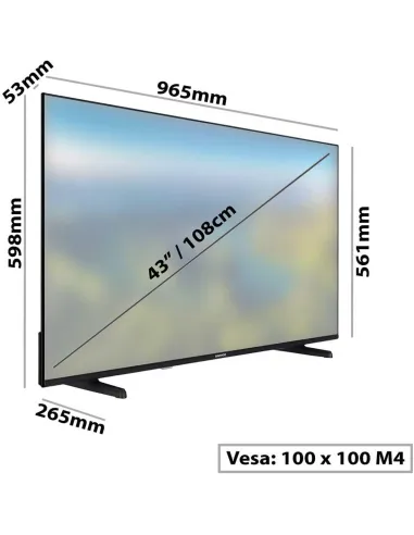 Daewoo 43DM72UA 43" LED UltraHD 4K HDR Smart TV