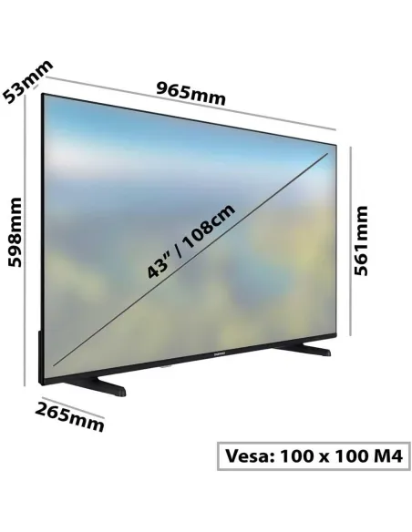 Daewoo 43DM72UA 43" LED UltraHD 4K HDR Smart TV