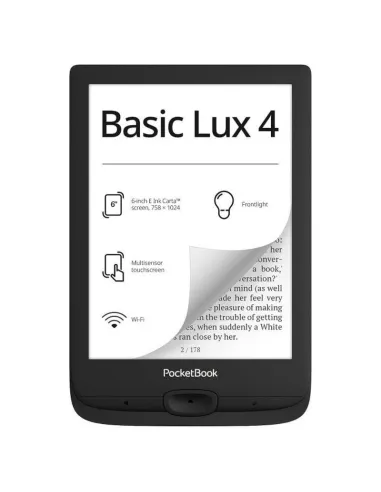 PocketBook Basic Lux 4 Lector de Libros Electrónicos 6" 8GB Negro