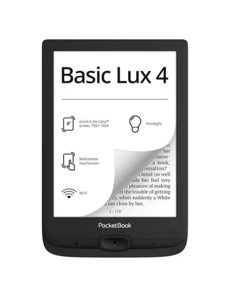 PocketBook Basic Lux 4 Lector de Libros Electrónicos 6" 8GB Negro