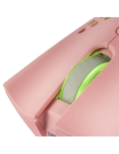 Mars Gaming MMEX Ratón Gaming RGB 32000DPI Rosa + Mars Gaming MSCUBEP Altavoces Gaming RGB DSP 8W Rosas