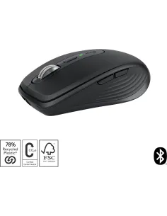 Logitech MX Anywhere 3S Ratón Inalámbrico Bluetooth 8000 DPI Gris-FTRRIN0497
