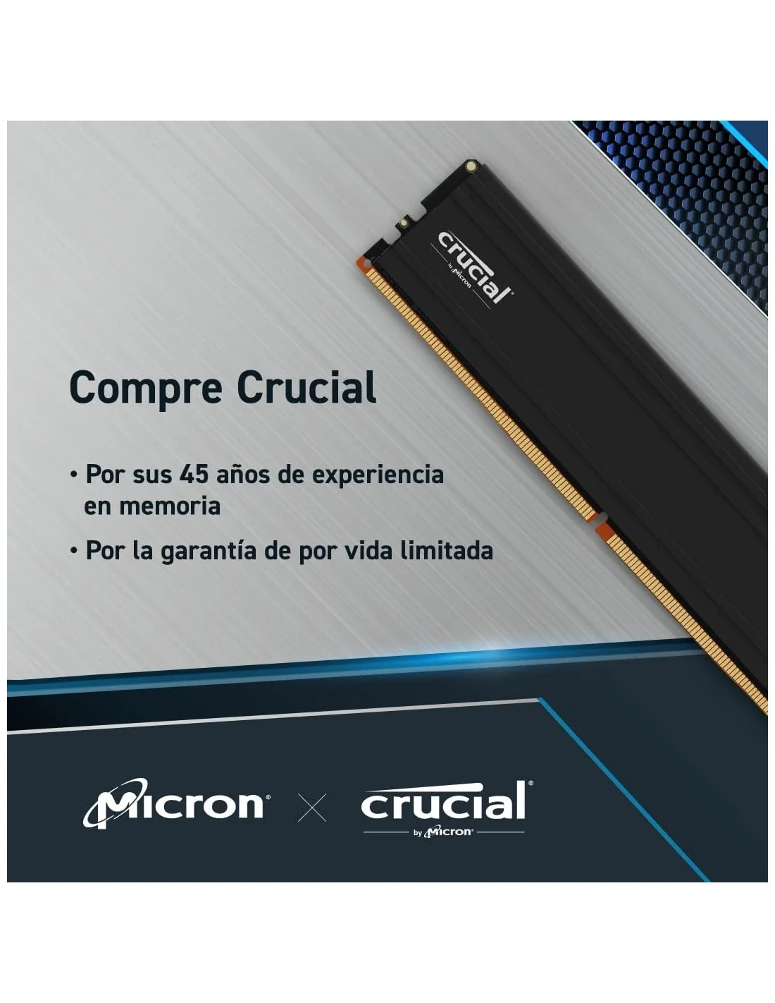 Crucial Pro DDR5 5600MHz 96GB (2x48GB) CL46 Negra