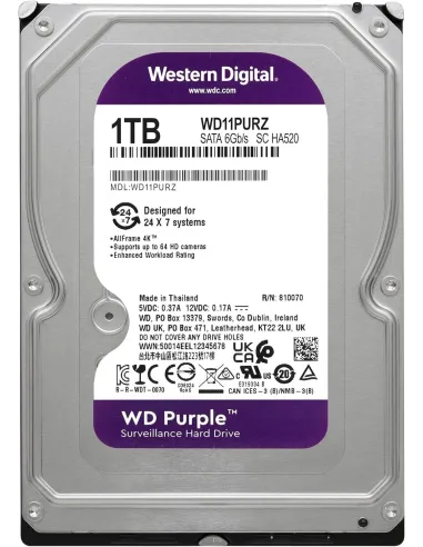 Western Digital Purple 1TB 3.5" SATA 3