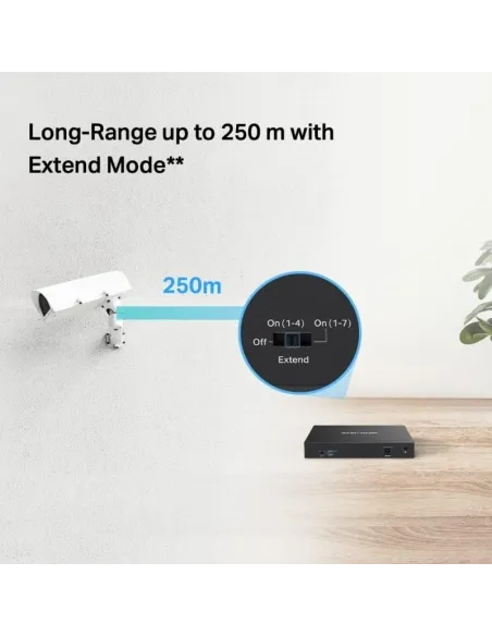 Mercusys MS108GP Switch Gestionado Gigabit Ethernet 8 Puertos PoE