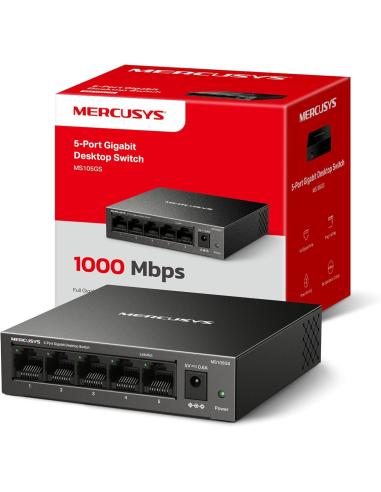 Mercusys MS105GS Switch Gigabit de Sobremesa 5 Puertos RJ-45