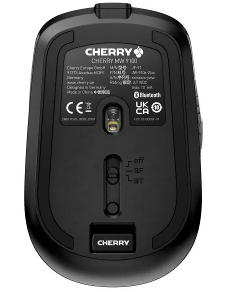 Cherry MW 9100 Ratón Inalámbrico DPI 2400 Negro