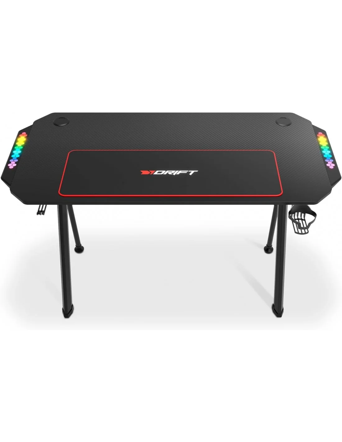 DRIFT DZ175 Mesa gaming RGB Negra