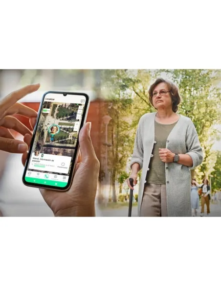 SPC Smartee 4G Senior Smartwatch para Mayores GPS y Botón SOS Negro