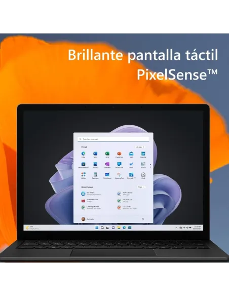 Microsoft Surface Laptop 5 Intel Evo Core i7-1255U/16GB/512GB SSD/15" Táctil Negro W11 Home