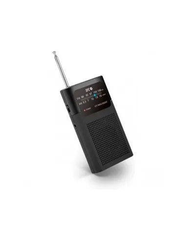 SPC Icy Max Radio Portátil Analógica Negro