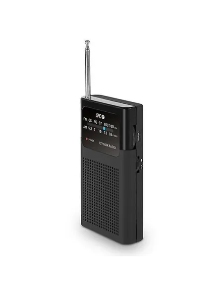 SPC Icy Max Radio Portátil Analógica Negro