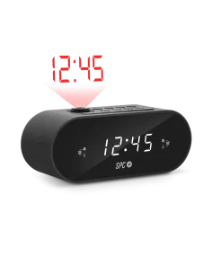 SPC Frodi Max Radio Despertador Digital con Proyección Negra-MRARDE0035