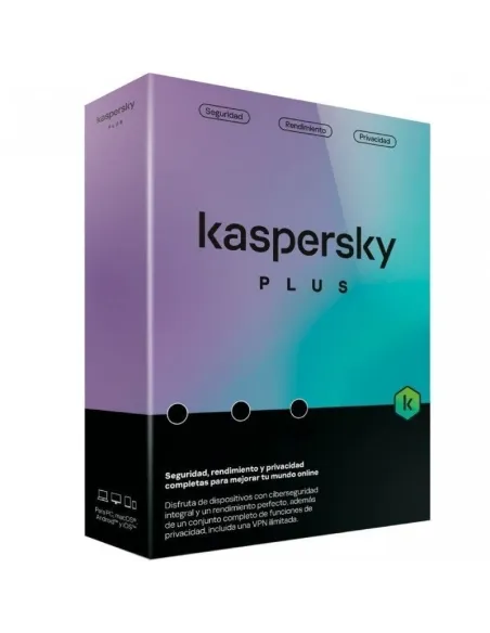 Kaspersky Plus Seguridad de Antivirus Base Español Licencia para 1 Dispositivo