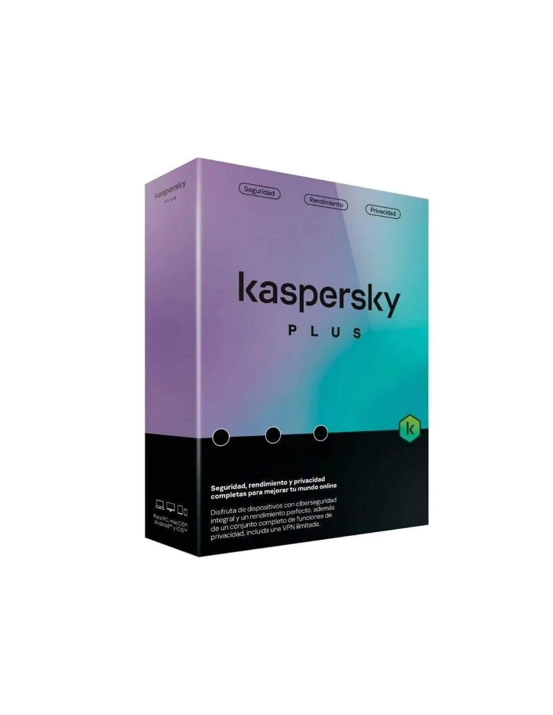 Kaspersky Plus Seguridad de Antivirus Base Español Licencia para 1 Dispositivo