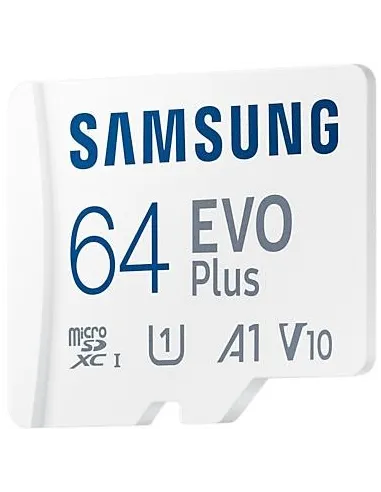 Samsung EVO Plus MicroSDXC 64GB UHS-I U3 V30 Clase 10 con Adaptador