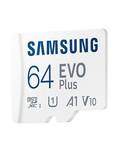 Samsung EVO Plus MicroSDXC 64GB UHS-I U3 V30 Clase 10 con Adaptador