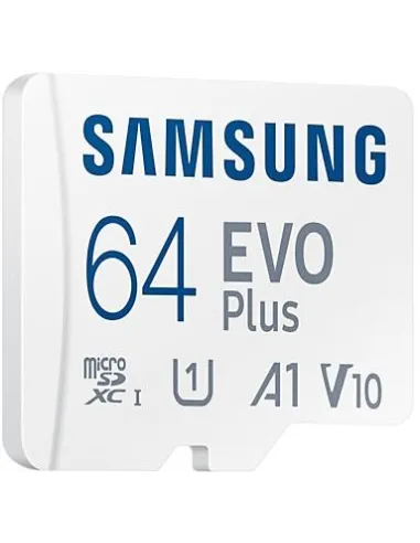 Samsung EVO Plus MicroSDXC 64GB UHS-I U3 V30 Clase 10 con Adaptador