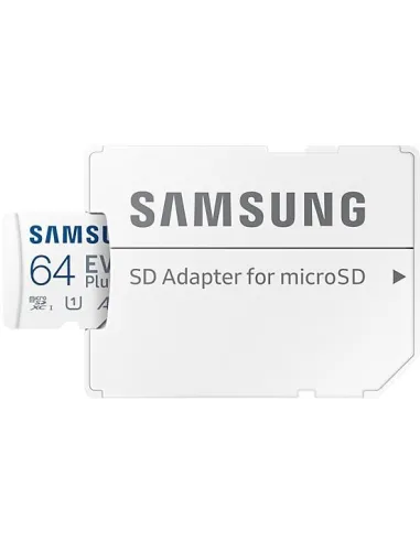 Samsung EVO Plus MicroSDXC 64GB UHS-I U3 V30 Clase 10 con Adaptador