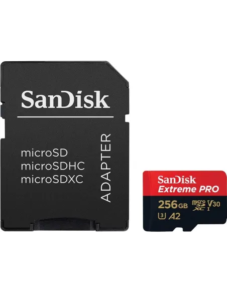 Sandisk Extreme Pro MicroSDXC 256GB UHS-I A2 Clase 10 V30