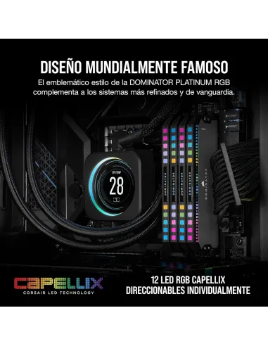 Corsair Dominator Platinum RGB DDR5 6000MHz 32GB 2x16GB CL36 Optimizado AMD