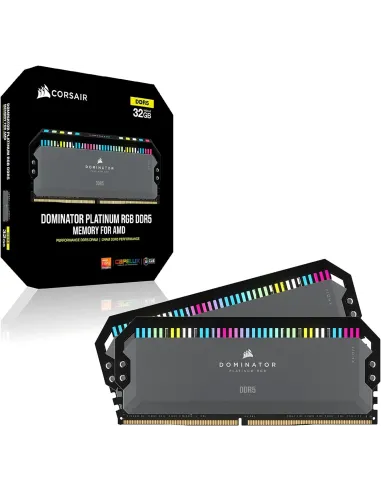 Corsair Dominator Platinum RGB DDR5 6000MHz 32GB 2x16GB CL36 Optimizado AMD